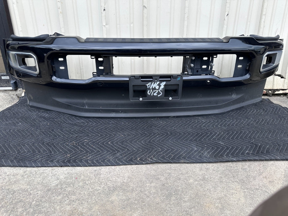 2023 2025 FORD F450 PLATINUM FRONT BUMPER ASSEMBLY AGATE BLACK ~MINOR SCRATCHES~