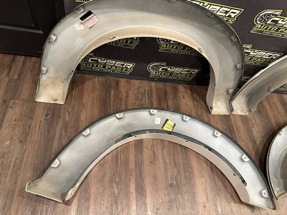2017 2018 2019 FORD F350 FRONT REAR LEFT RIGHT WHITE FENDER FLARE SET OEM