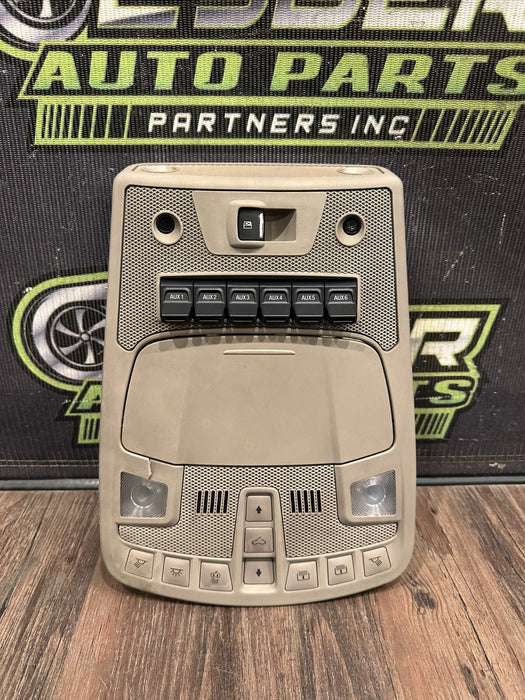 2017-2019 FORD F250 F350 F450 LIMITED OVERHEAD UPFITTER CONSOLE OEM *READ/CRACK*