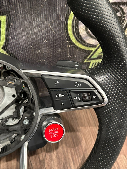 2017 AUDI R8 LEATHER STEERING WHEEL OEM *MINT*