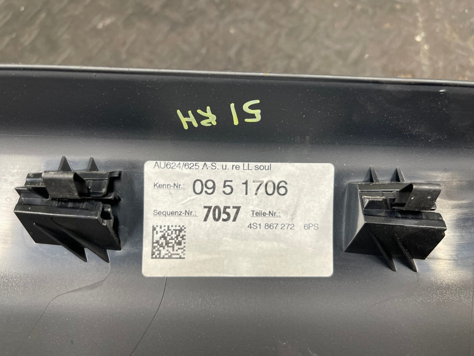 2017 AUDI R8 LOWER A-PILLAR TRIM OEM 4S1-867-271
