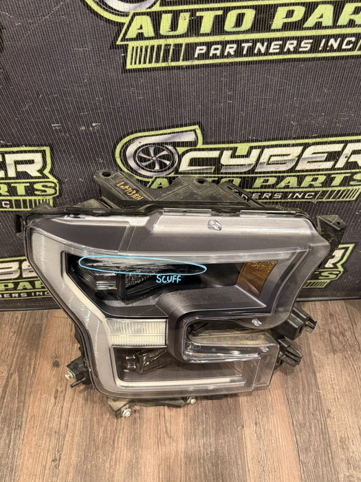 2019 FORD F150 RAPTOR PASSENGER RIGHT LED HEADLIGHT OEM *SURFACE SCUFF #5*