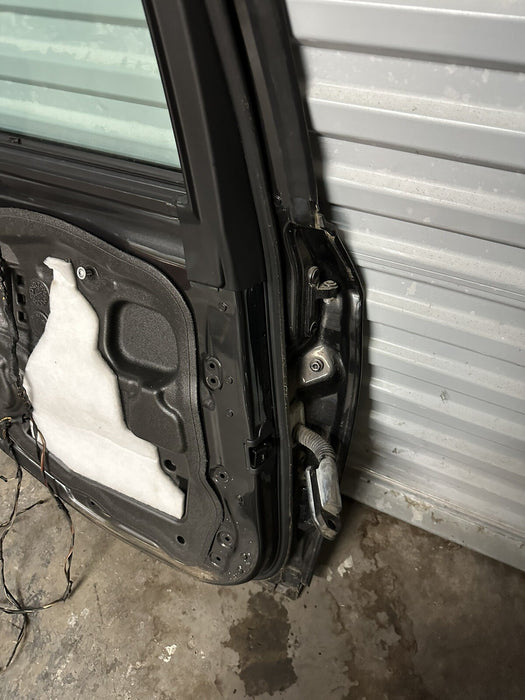 2011 BMW 550i F10 5 SERIES REAR LEFT DOOR GRAPHITE METALLIC (A90)~MINOR SCUFFS~