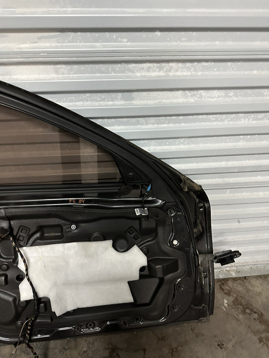 2011 BMW 550i F10 5 SERIES FRONT LEFT DOOR GRAPHITE METALLIC (A90)~MINOR DENT~