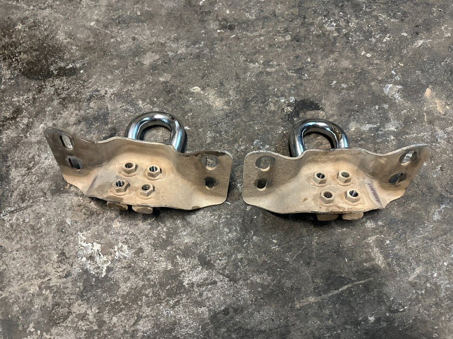 2017 2024 FORD F250 F350 SUPERDUTY FRONT BUMPER LEFT & RIGHT TOW HOOKS OEM