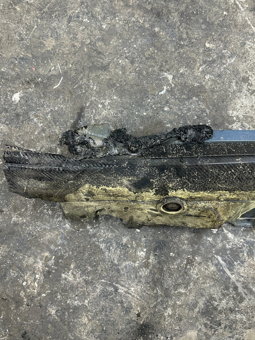 2021 AUDI R8 KEMORA GREY RIGHT PASSENGER CARBON FIBER SIDE SKIRT  *BURN DAMGE*