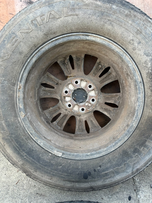 2017 NISSAN TITAN XD PRO 4X 275/65 R18 ALLOY WHEEL RIM TIRE SET OEM *FLAWS 5,8,9