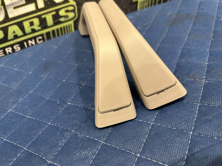 2017-2019 FORD F250 F350 F450 LIMITED BEIGE LEFT RIGHT B PILLAR GRAB HANDLES OEM