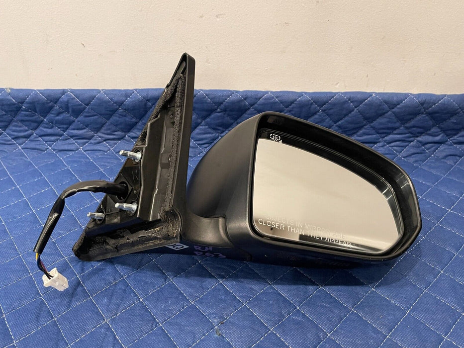 2014 NISSAN 370Z NISMO FRONT GRAY RIGHT DOOR MIRROR W/ RED STRIPE OEM *PEELING*