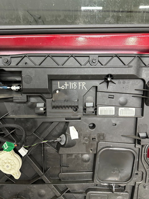 2015 DODGE RAM 2500 FRONT RIGHT RED DOOR SHELL OEM (PRP)