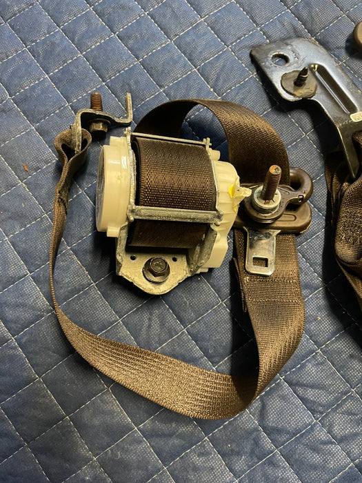 2017-2019 FORD F250 F350 F450 LIMITED BROWN REAR LEFT RIGHT MIDDLE SEATBELTS OEM