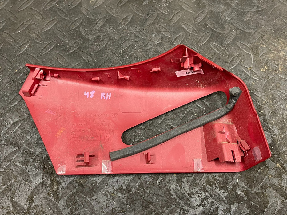 PORSCHE 718 982 BOXSTER S SEAT BELT BEZEL OEM 981.555.452.10