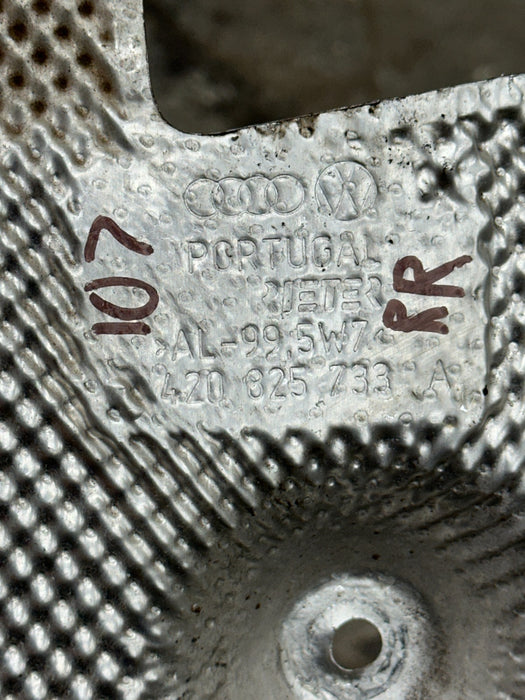 2014 AUDI R8 PASSENGER RIGHT RH REAR LOWER HEAT SHIELD 420 825 733 A OEM