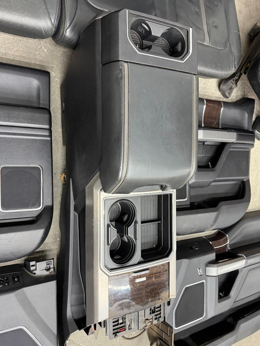 2017 2018 2019 FORD F250 F350 F450 PLATINUM INTERIOR SEATS CENTER CONSOLE PANELS