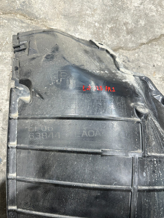 2013 NISSAN 370Z FRONT RIGHT FENDER LINER OEM 63844 1EA0A