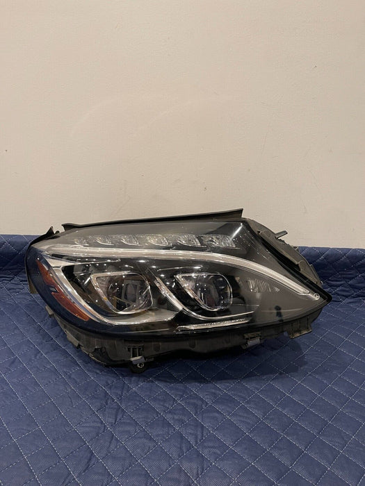 2017 MERCEDES BENZ C63 AMG PASSENGER RIGHT LED INTELLIGENT LIGHT HEADLIGHT OEM