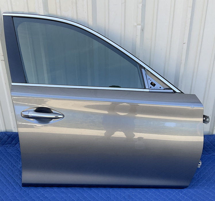 2014-2017 INFINITI Q50 RED SPORT FRONT PASSENGER RIGHT DOOR GREY METALLIC~DENT~
