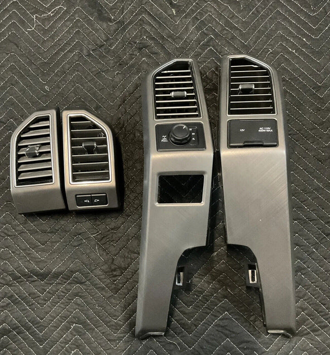 2017-2020 FORD F250 F350 F450 LIMITED DASH AIR VENTS SET (4) OEM~DAMAGED TAB~