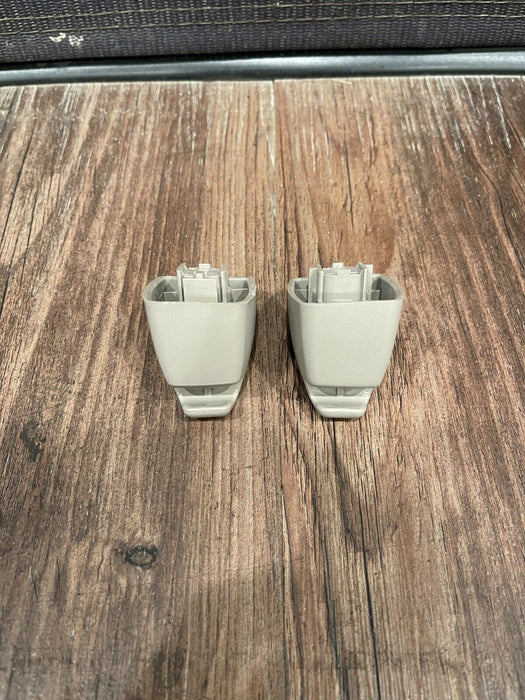 2017-2019 FORD F250 F350 F450 LIMITED GRAY SUN VISOR HOOK HOLDER RETAINERS OEM