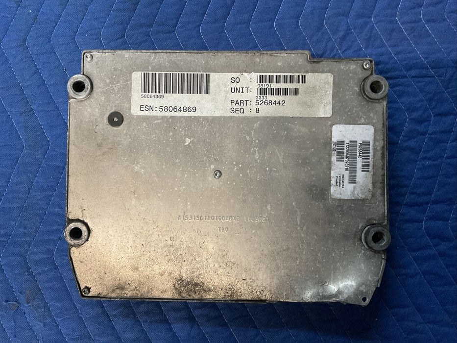 2012 DODGE RAM 3500 6.7L CUMMINS DIESEL ECU OEM 5268442~DAMAGE~