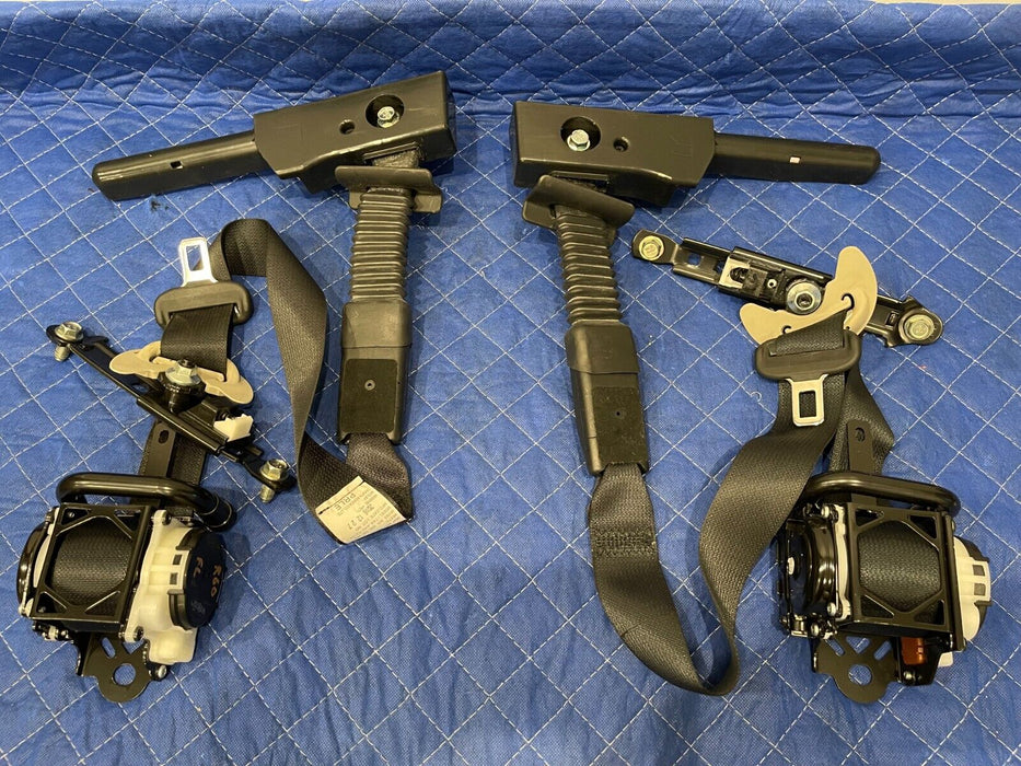 2017 INFINITI Q50 RED SPORT FRONT LEFT & RIGHT SEATBELTS OEM (2)