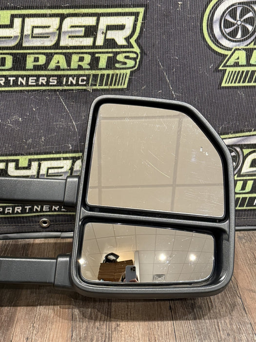 2017-22 FORD F250 F350 F450 PASSENGER RIGHT TOW MIRROR W CAMERA & BLIND SPOT OEM