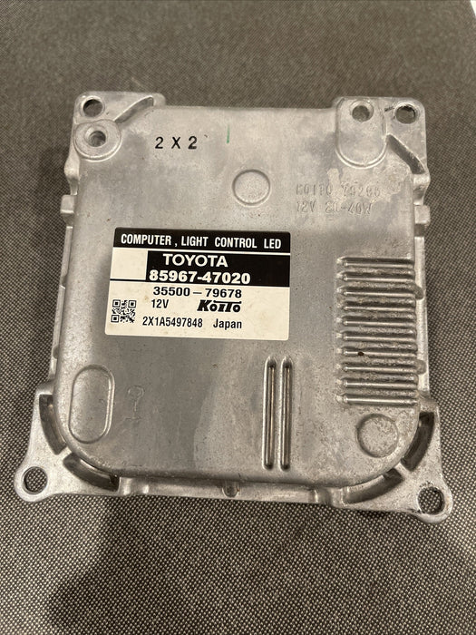 2014 TOYOTA PRIUS V FRONT RIGHT PASSENGER LED HEADLIGHT BALLAST OEM 85967-47020