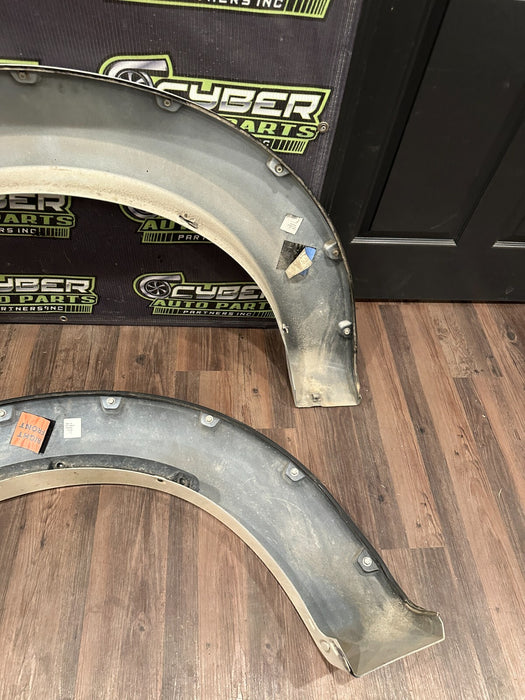 2017 2018 2019 FORD F350 FRONT REAR LEFT RIGHT WHITE FENDER FLARE SET OEM