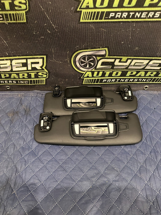 2014 PORSCHE 911 TURBO S LEFT RIGHT SUN VISORS OEM
