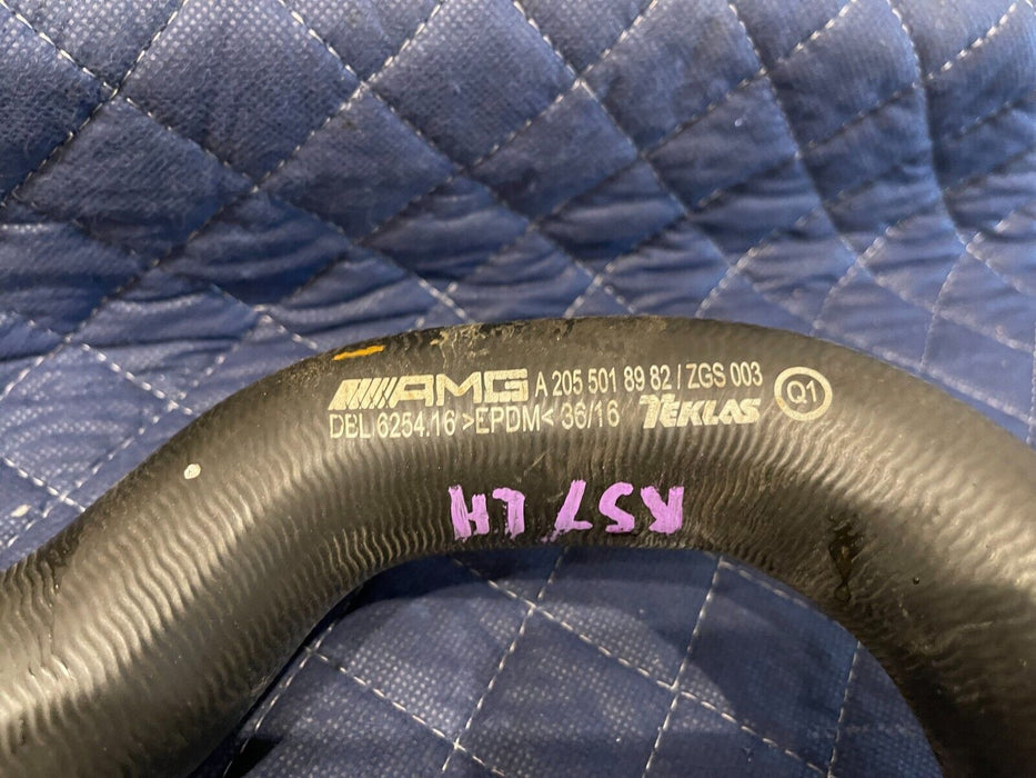 2017 MERCEDES-BENZ C63 AMG CONV RADIATOR UPPER LEFT SIDE HOSE OEM 205 501 89 82