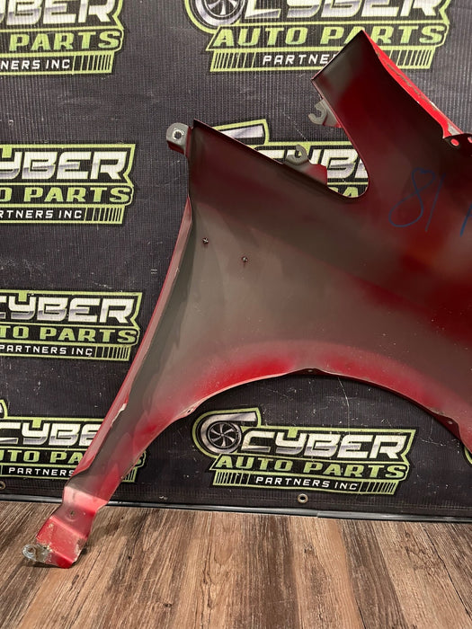 2014 TOYOTA PRIUS V FRONT DRIVER LEFT RED FENDER OEM *PAINT CHIPS/RESIDUE* (READ