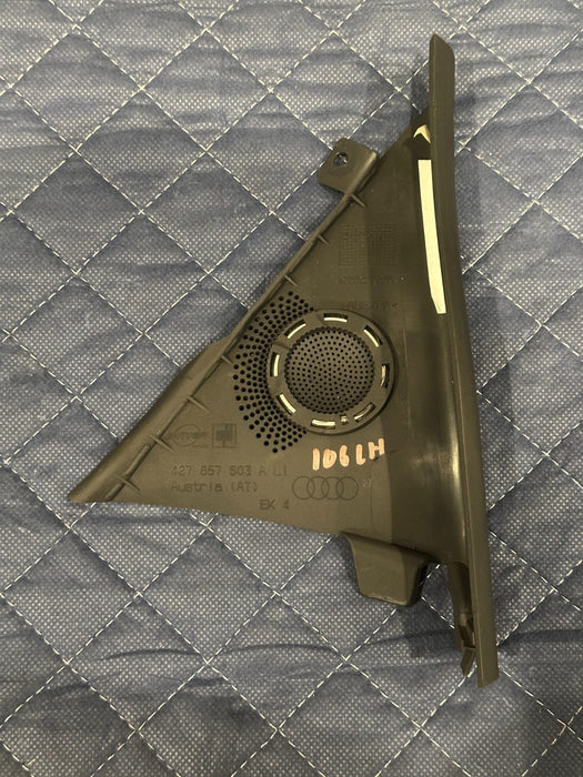 2014 AUDI R8 LEFT RIGHT DOOR TWEETER SPEAKER TRIM COVER PANEL 427 857 504 ~READ~