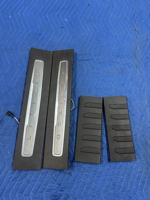 2017-2019 FORD F250 F350 LIMITED FRONT LEFT RIGHT KICK PLATE PAIR OEM ~WEARS~