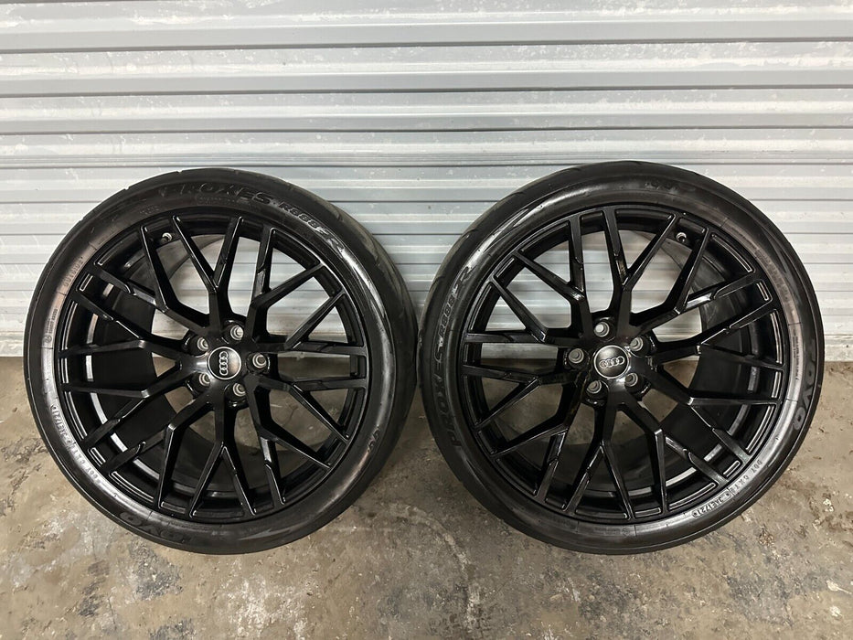 2017 2018 AUDI R8 20X11 REAR WHEELS RIMS TIRES GENUINE OEM TOYO PROXES R888