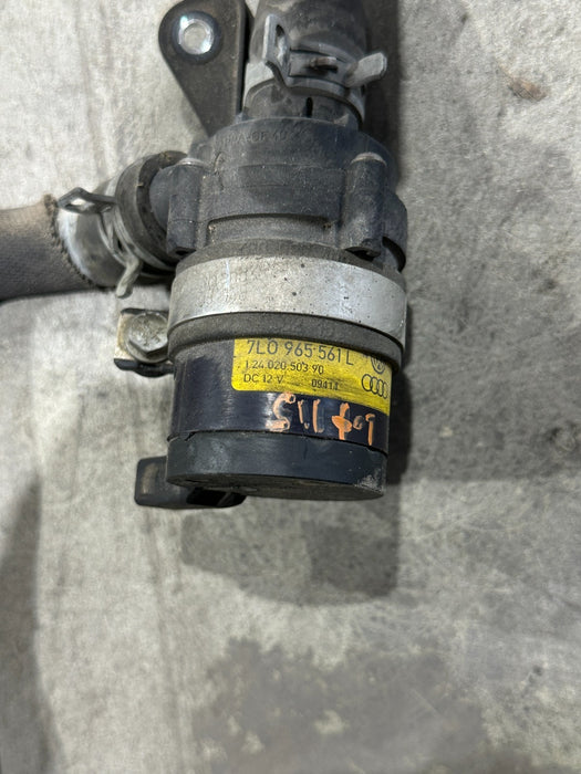 2014 PORSCHE 911 TURBO S 991 AUXILIARY WATER PUMP W HOSE OEM 7L0965561L