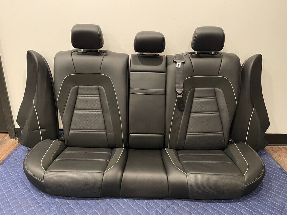 2019 MERCEDES-BENZ E63S AMG LEATHER COMPLETE REAR SEATS SET W SIDE BOLSTERS OEM