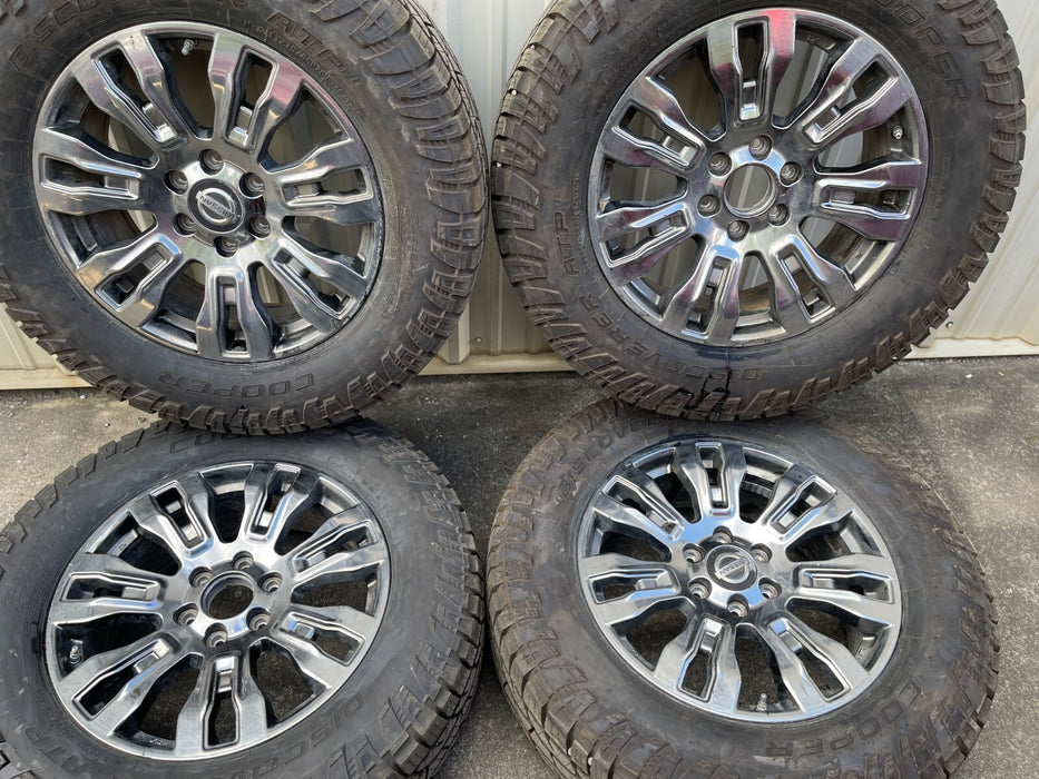 6x5.5 (6x139.7) NISSAN TITAN XD PLATINUM RESERVE 20X7.5 WHEELS LT275/65R20 TIRES