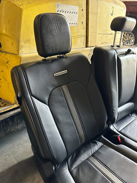 2020 2021 2022 FORD F250 F350 F450 PLATINUM REAR SEAT BLACK LEATHER OEM *READ*