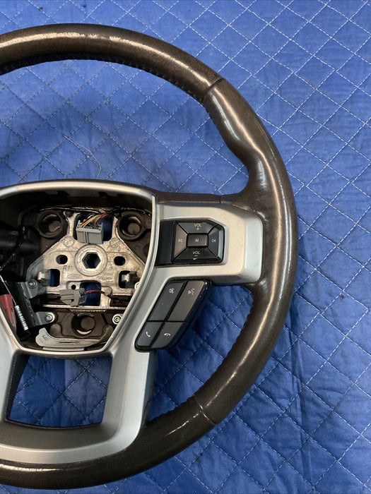 2017~2019 FORD F250 F350 F450 KING RANCH STEERING WHEEL W/ ADAPTIVE CRUISE~READ~