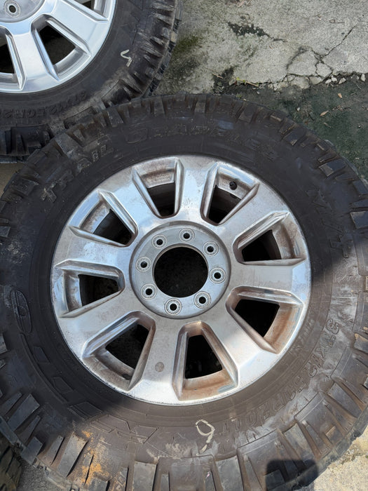 2022 FORD F250 PLATINUM FACTORY TAKE OFF WHEELS 20" 37X12.50 NITTO TIRES 8X170