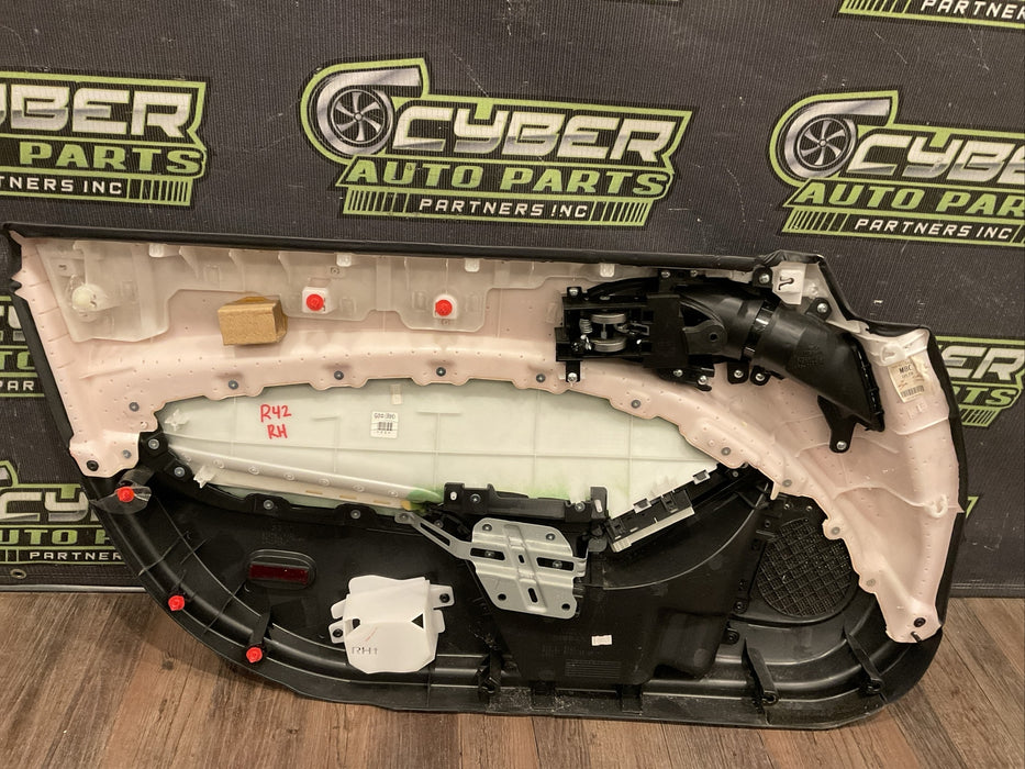 2014 NISSAN 370Z SPORT FRONT PASSENGER RIGHT DOOR PANEL OEM~MINOR WEARS~