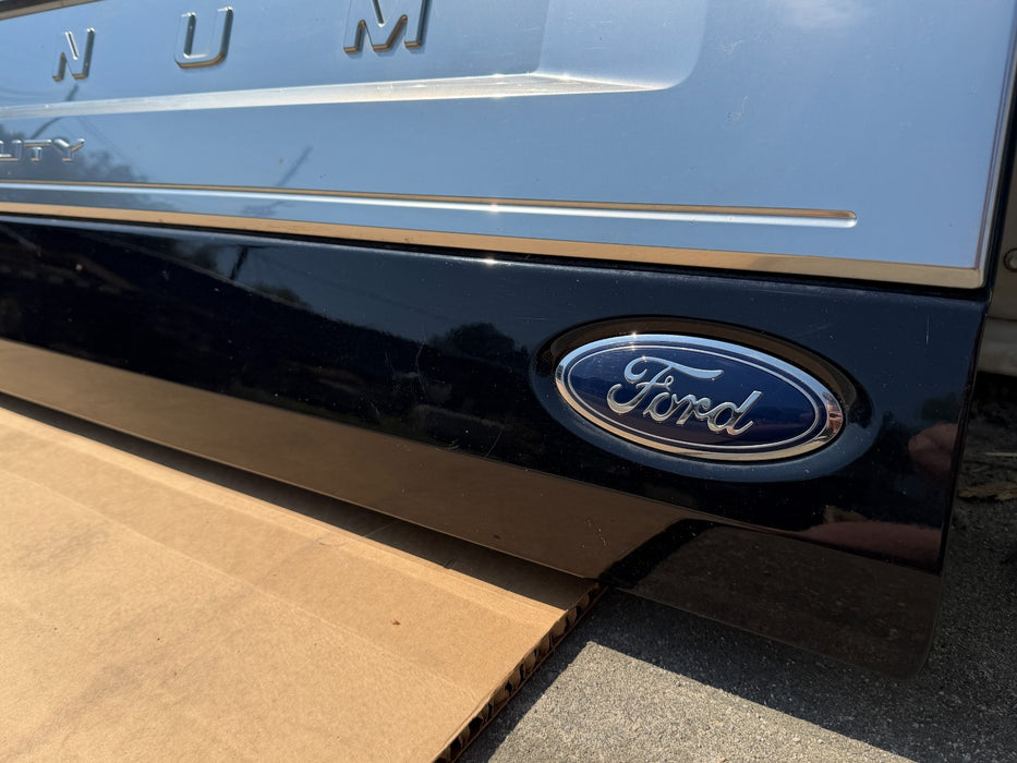 2020 2021 2022 FORD F250 F350 F450 PLATINUM TAILGATE W/ STEP AGATE BLACK