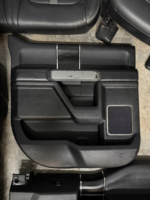 2017-2019 FORD F250 F350 F450 PLATINUM INTERIOR FRONT REAR SEATS CONSOLE PANELS