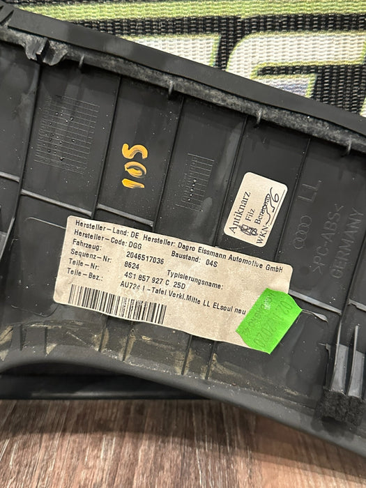 2021 AUDI R8 DASH DASHBOARD TRIM PANEL OEM 4S1 857 927 C