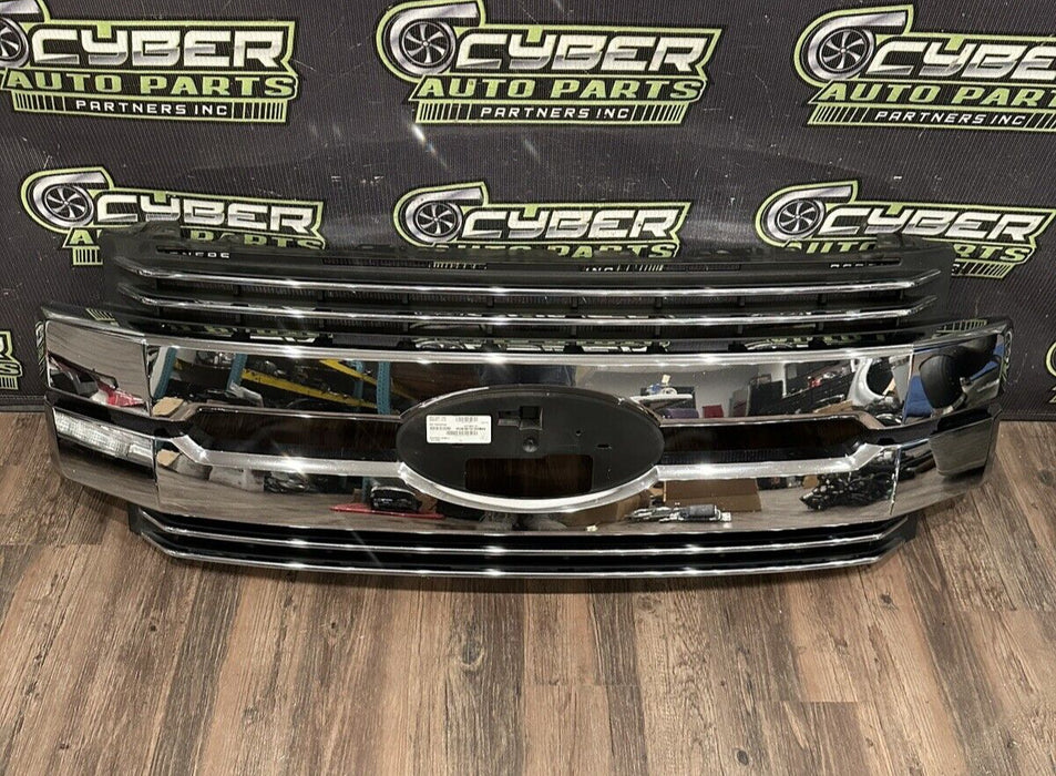 2017 2018 2019 FORD F250 F350 F450 LARIAT CHROME GRILLE OEM