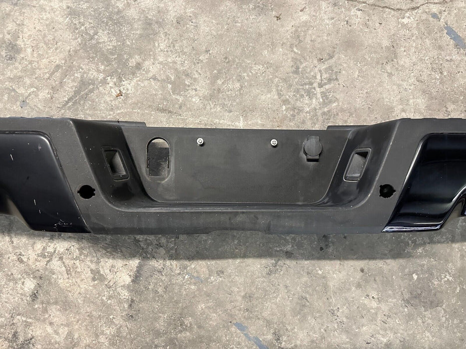 2017-2022 FORD F250 F350 F450 BLACK REAR BUMPER W NO SENORS OEM