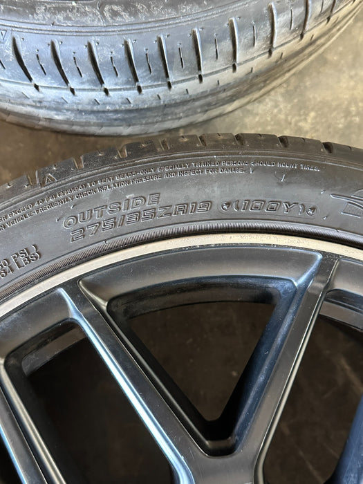 2015 MERCEDES-BENZ C63S AMG AFTERMARKET WHEELS RIMS TIRES SET 19X8.5 19x9.5 READ