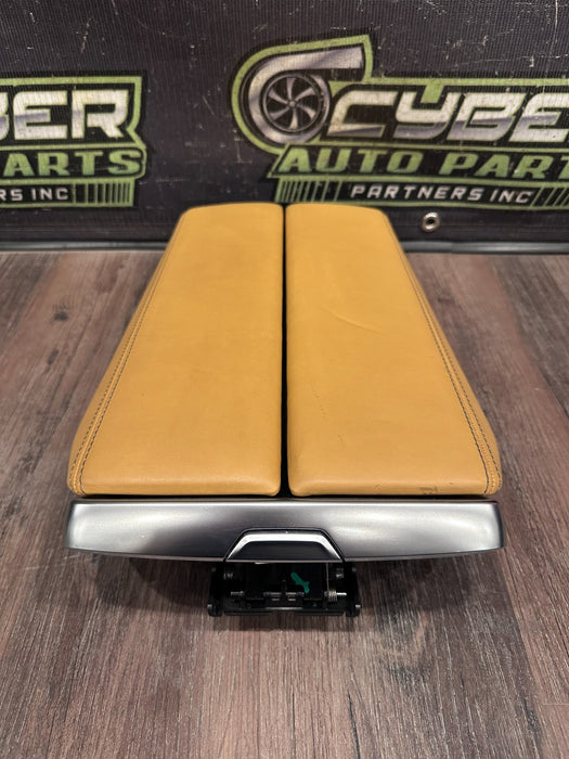 2020 BMW M8 COMP F93 SAKHIR ORANGE CENTER CONSOLE STORAGE ARMREST OEM *READ/FLAW