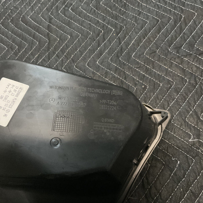 2014 MERCEDES BENZ S550 HEATER AIR BOX DUCT COWL  AIR TANK BLACK OEM