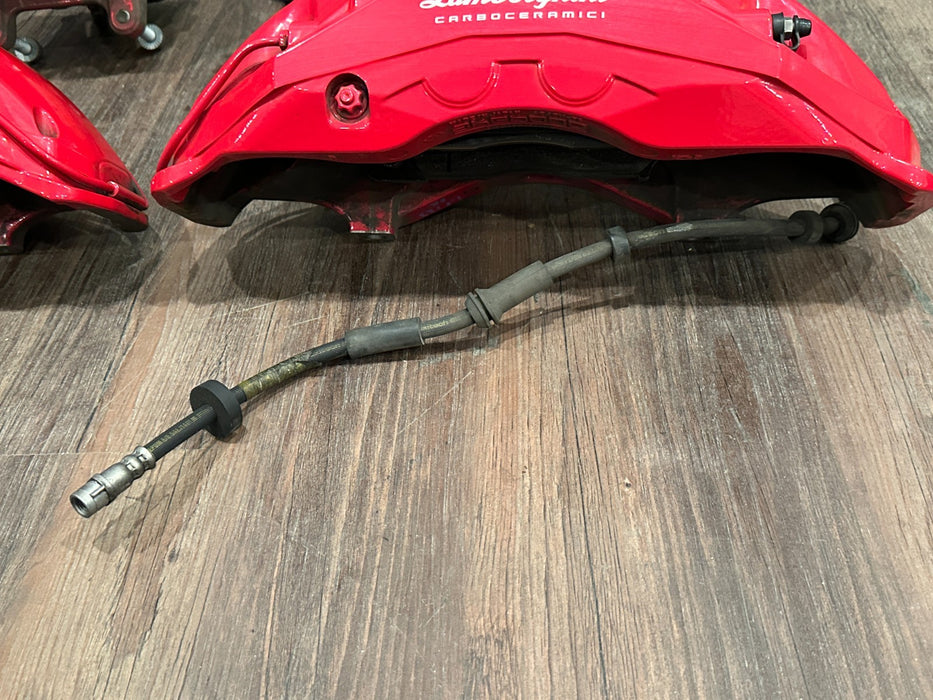 2018-2024 LAMBORGHINI URUS FRONT REAR CARBON CERAMIC BRAKE CALIPERS OEM